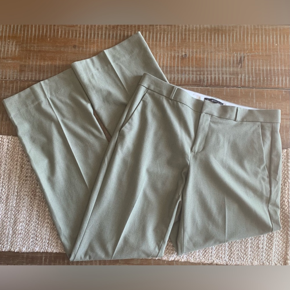 Banana Republic Light Sage Green Tailored Trousers